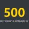 解决报错：500 Directory Xxxxx Is Writeable By Group