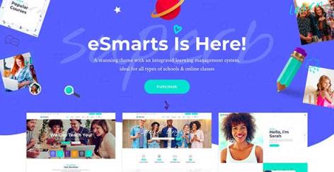 eSmarts – A Modern Education and LMS Theme