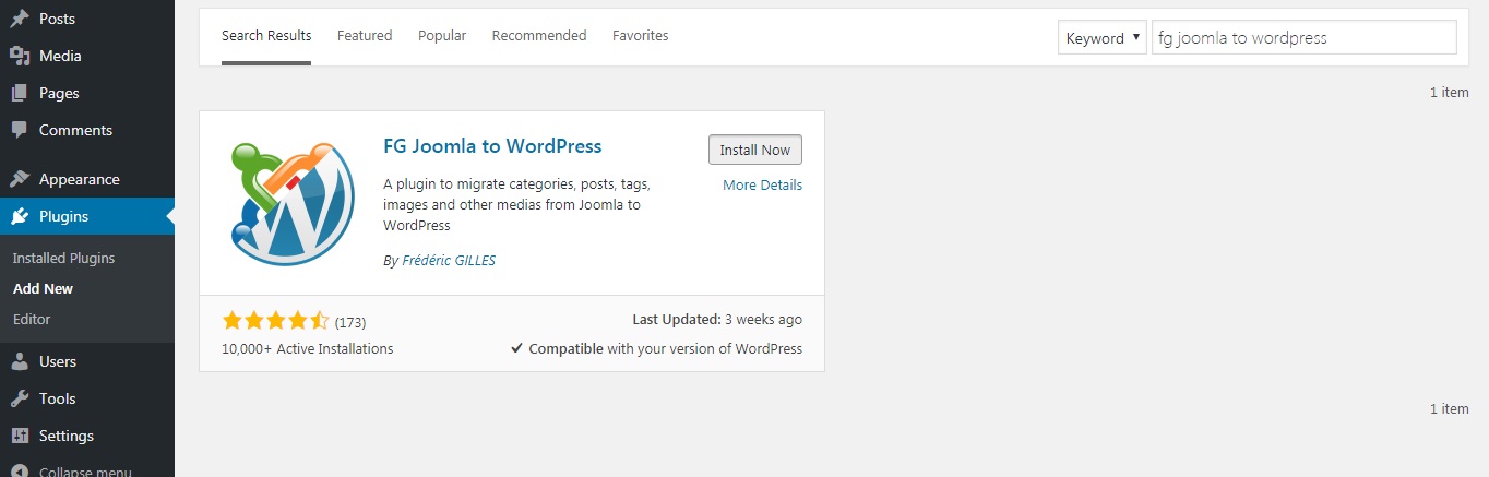 WordPress安装插件