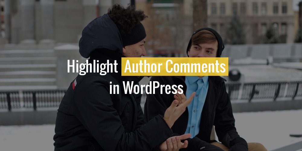 如何在WordPress中突出显示作者评论