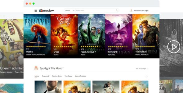 JS Moview-Joomla的电影模板