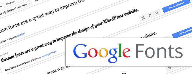 Google Fonts WordPress