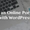如何使用wordpress主题构建在线投资组合