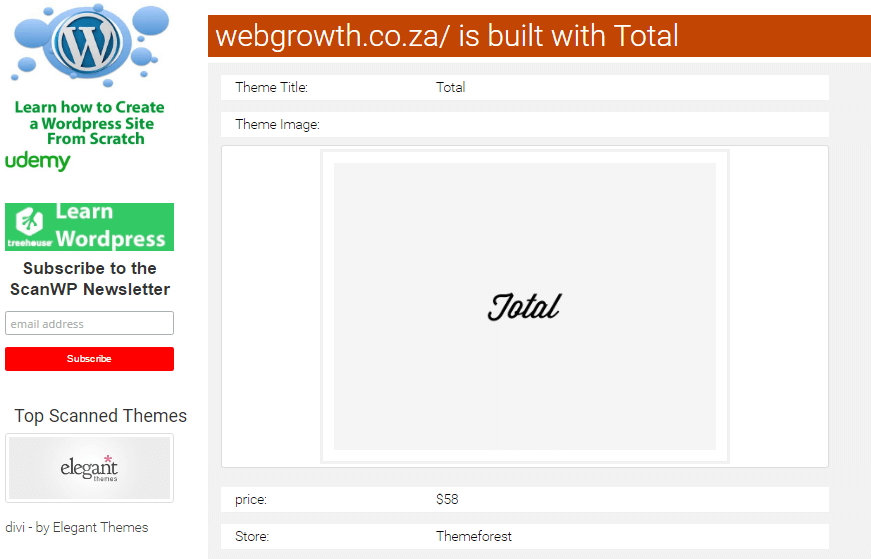 Webgrowth Wpscan Results