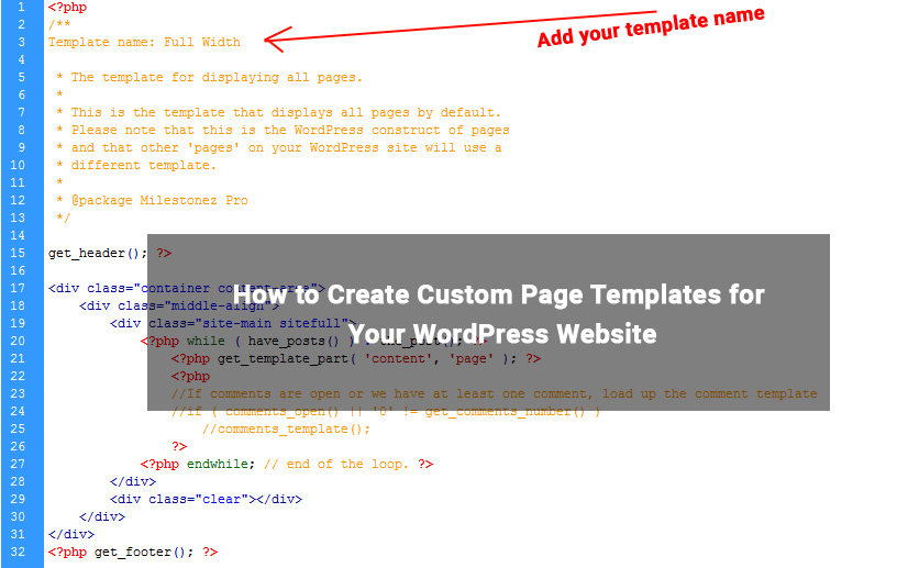 如何为您的wordpress网站创建自定义页面模板