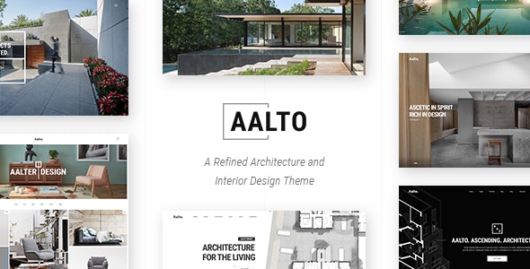 Aalto 响应式多用途建筑与室内设计wordpress主题